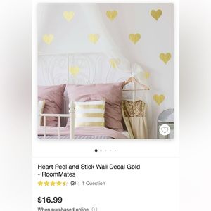 Target heart decals. Brand new/unopened.